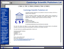 Tablet Screenshot of cambridgescientificpublishers.com
